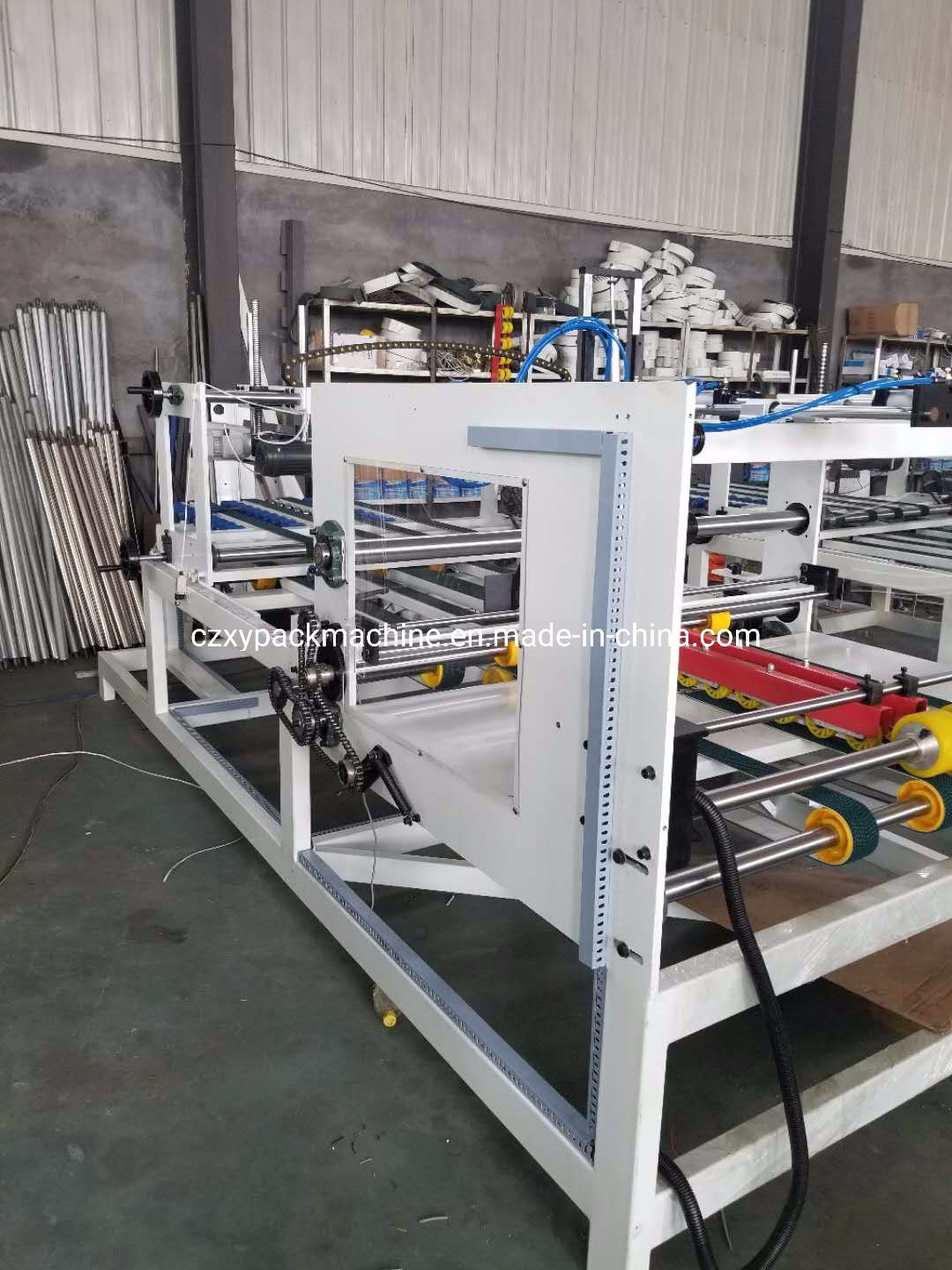 Full Automatic Folding Gluing 5ply Box Forming Machine