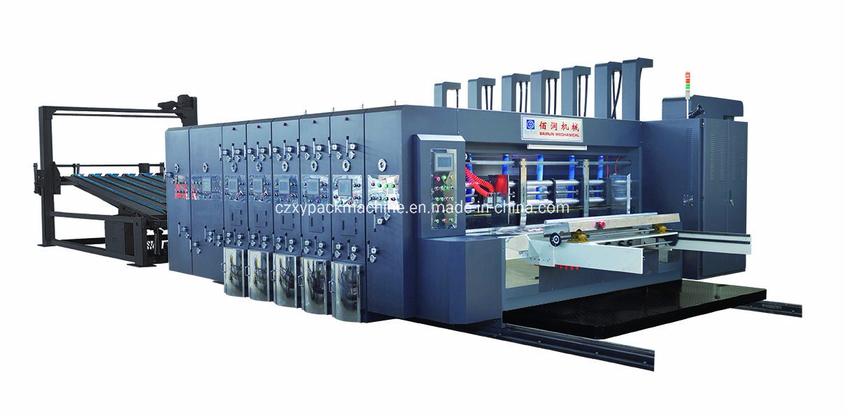 Automatic Corrugated Carton Three Colors Printing Machine with Stacker