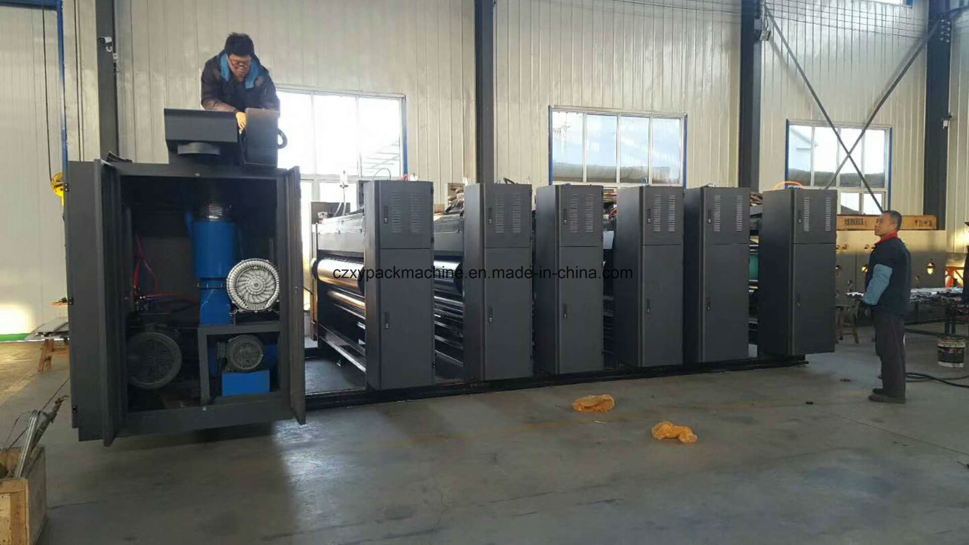 Automatic 4color Corrugated Paperboard Printing Slotting Die Cutter Machine