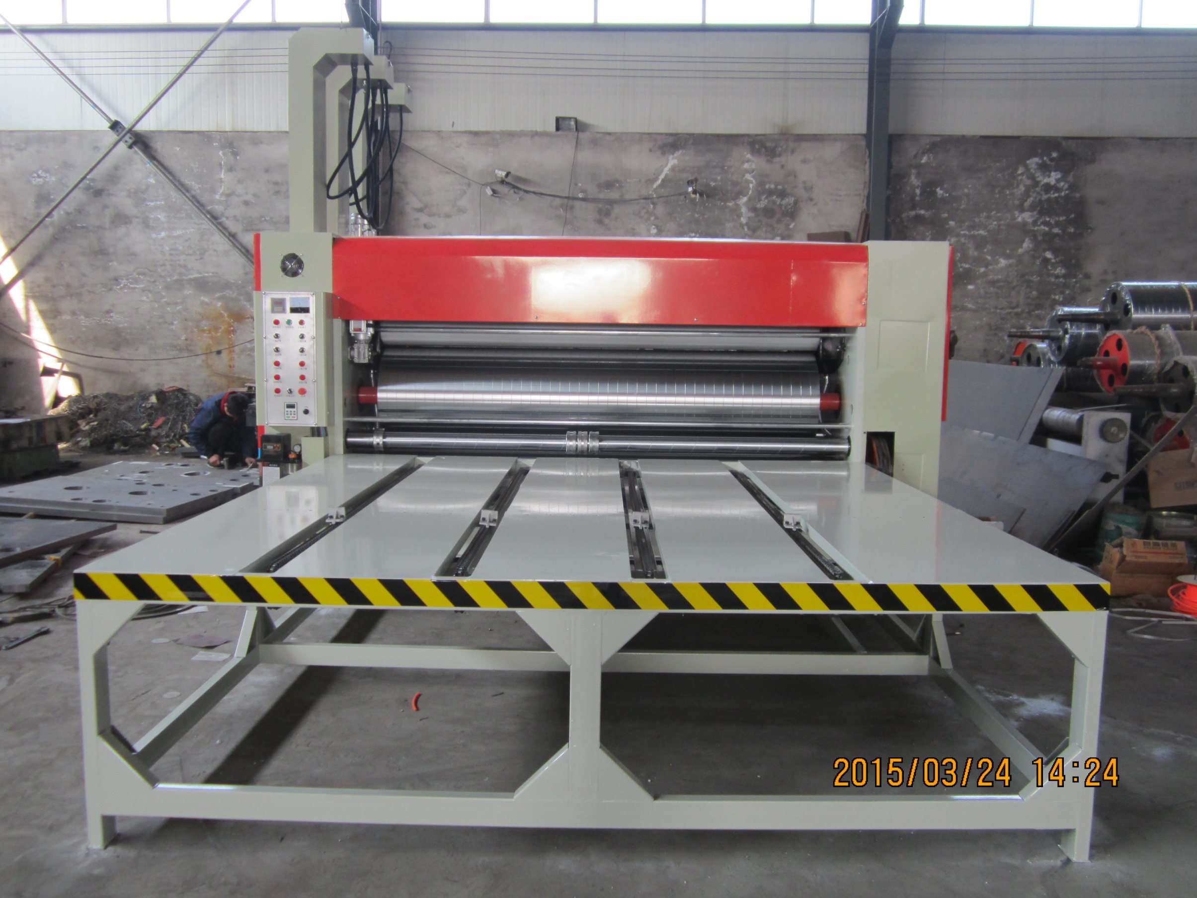 Semi Automatic Chain Feeding Printing Slotting Die Cutter Machine