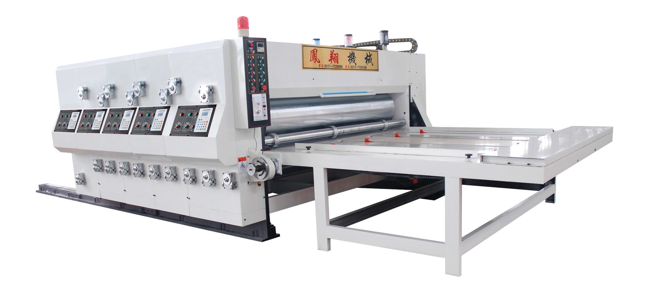 Fexo Ink Corrugated Paperboard Printing Pressing Slicing Corner Slotting Machine