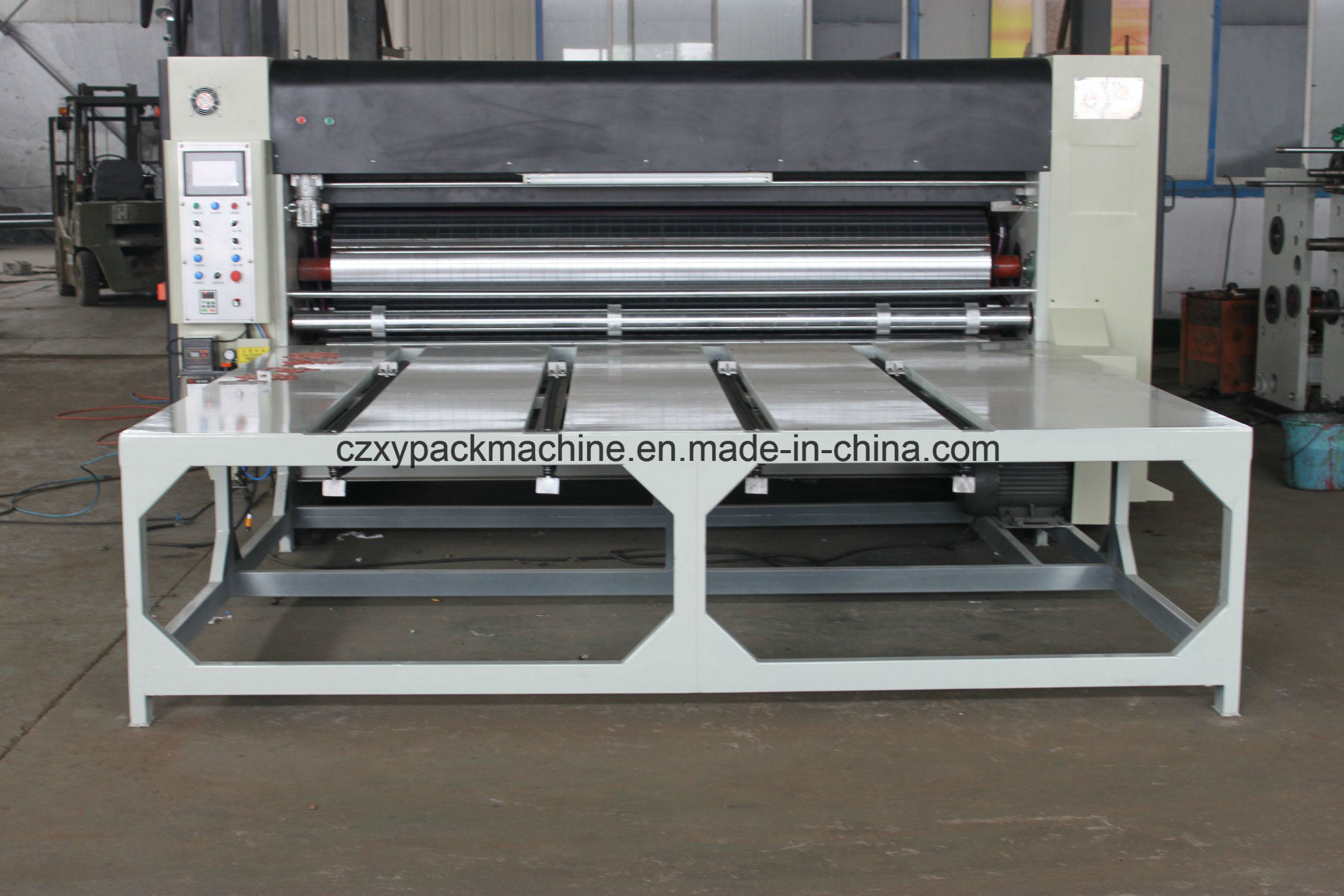 Flute Laminating Cutting Stitching Printing Slotting Die Cutting Carton Box Making Machine