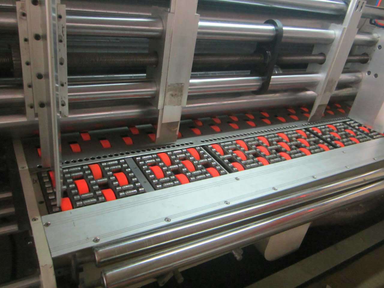 Four Color Flexo Printing Slotting&Rotary Die Cutting Machine