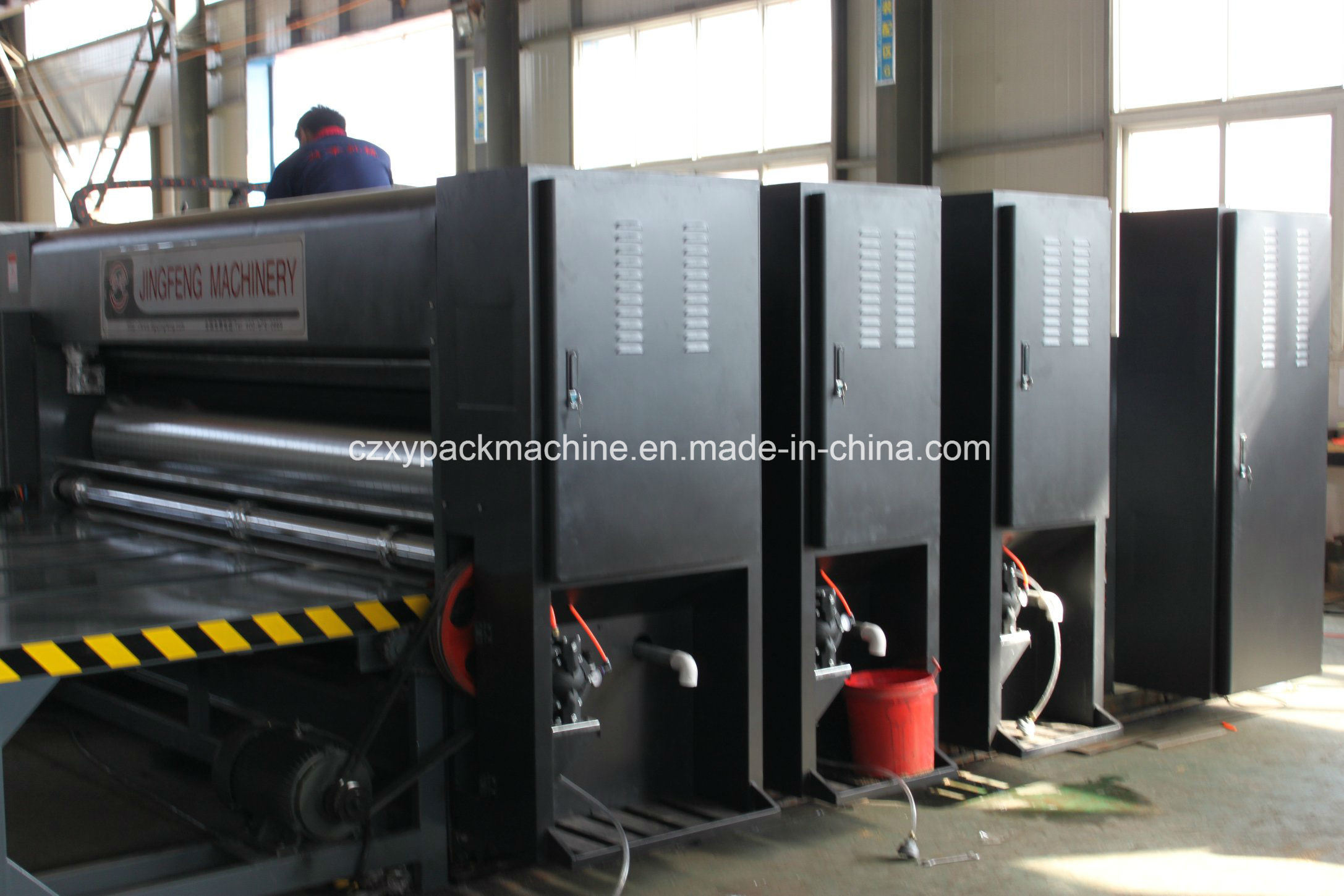 Semi-Automatic Printing Machine Chain Feeding for Corrugated Cardboard