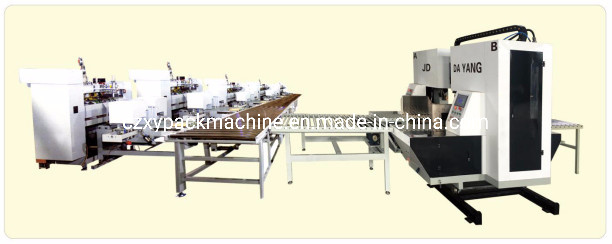 5ply Corrugated Box Gluing and Strapping Machine Inline