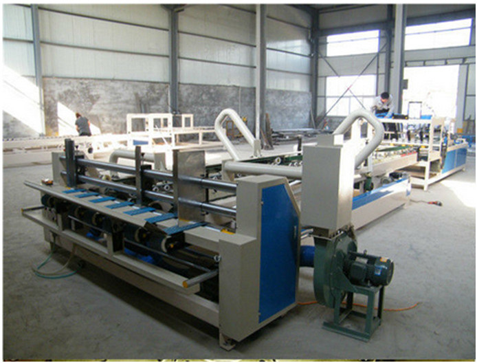 Fully Automatic Corrugated Paperboard Box Folding and Gluing Making Machine