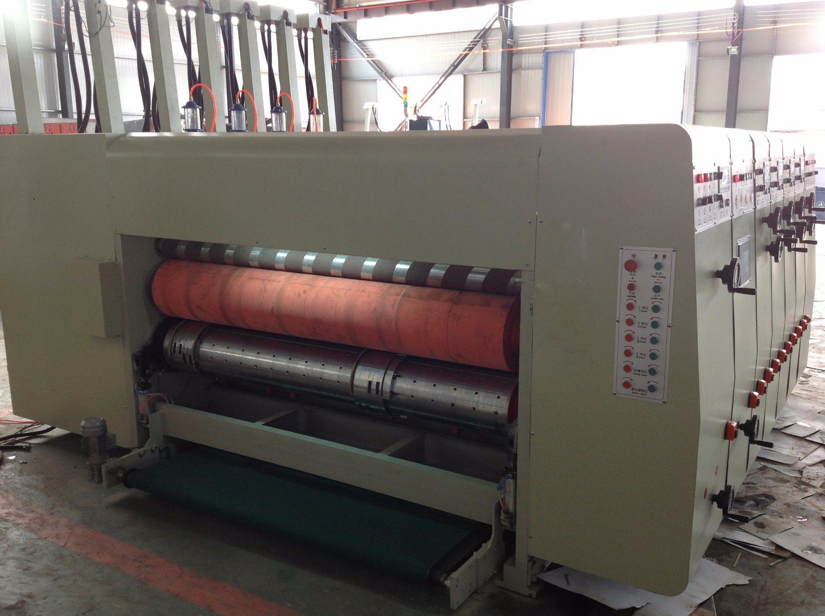 High Speed Corrugated Flexographic Printing and Slotting Die Cutting Machine