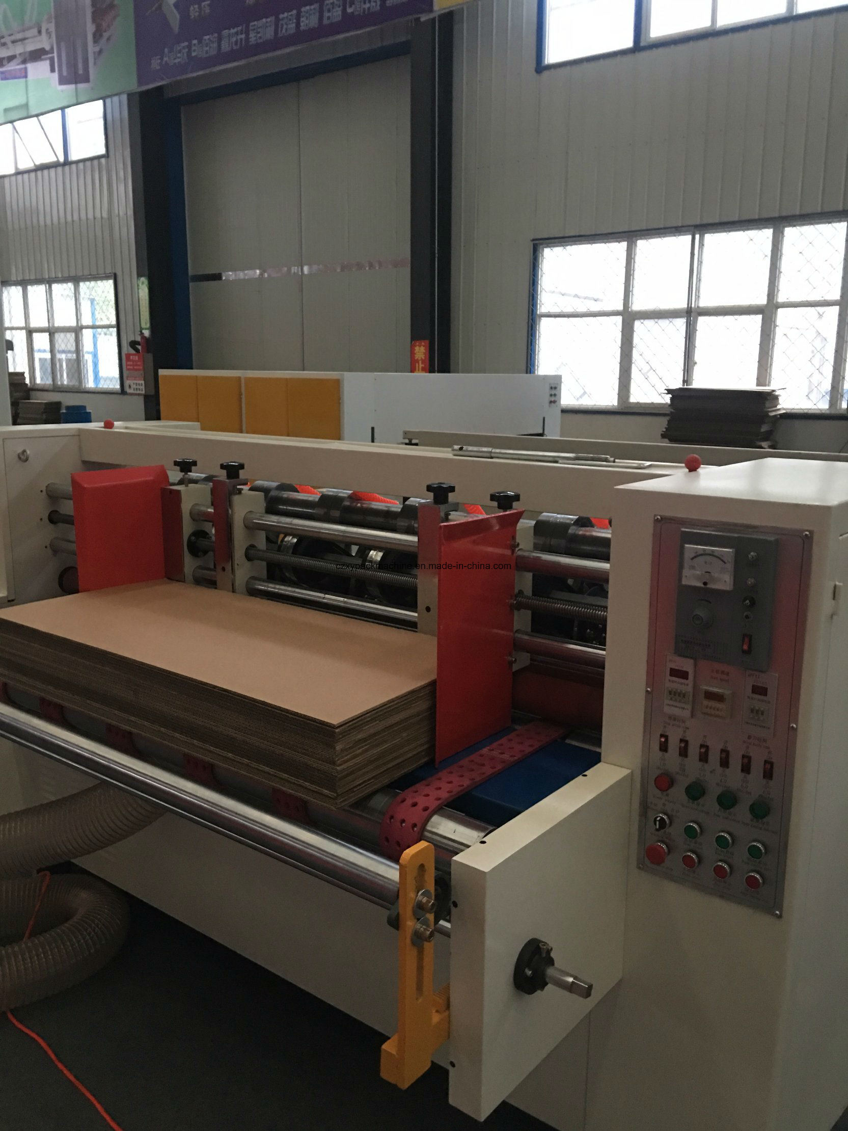 ISO Certified Automatic Lead Edge Feeder Flexo Printing Die Cutter Slotting Machine