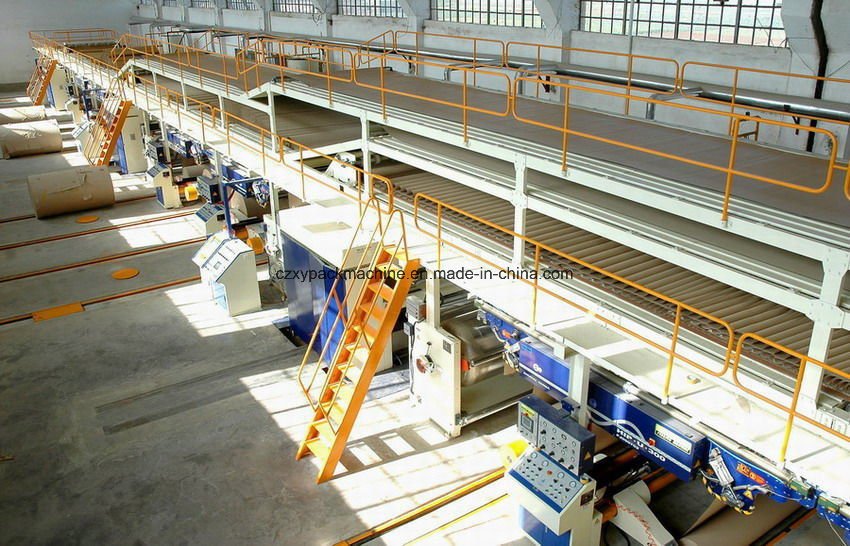 3 5 7ply Corrugated Cardboard Production Line Single or Double Wall Paperboard Making Machine Automatic Carton Box