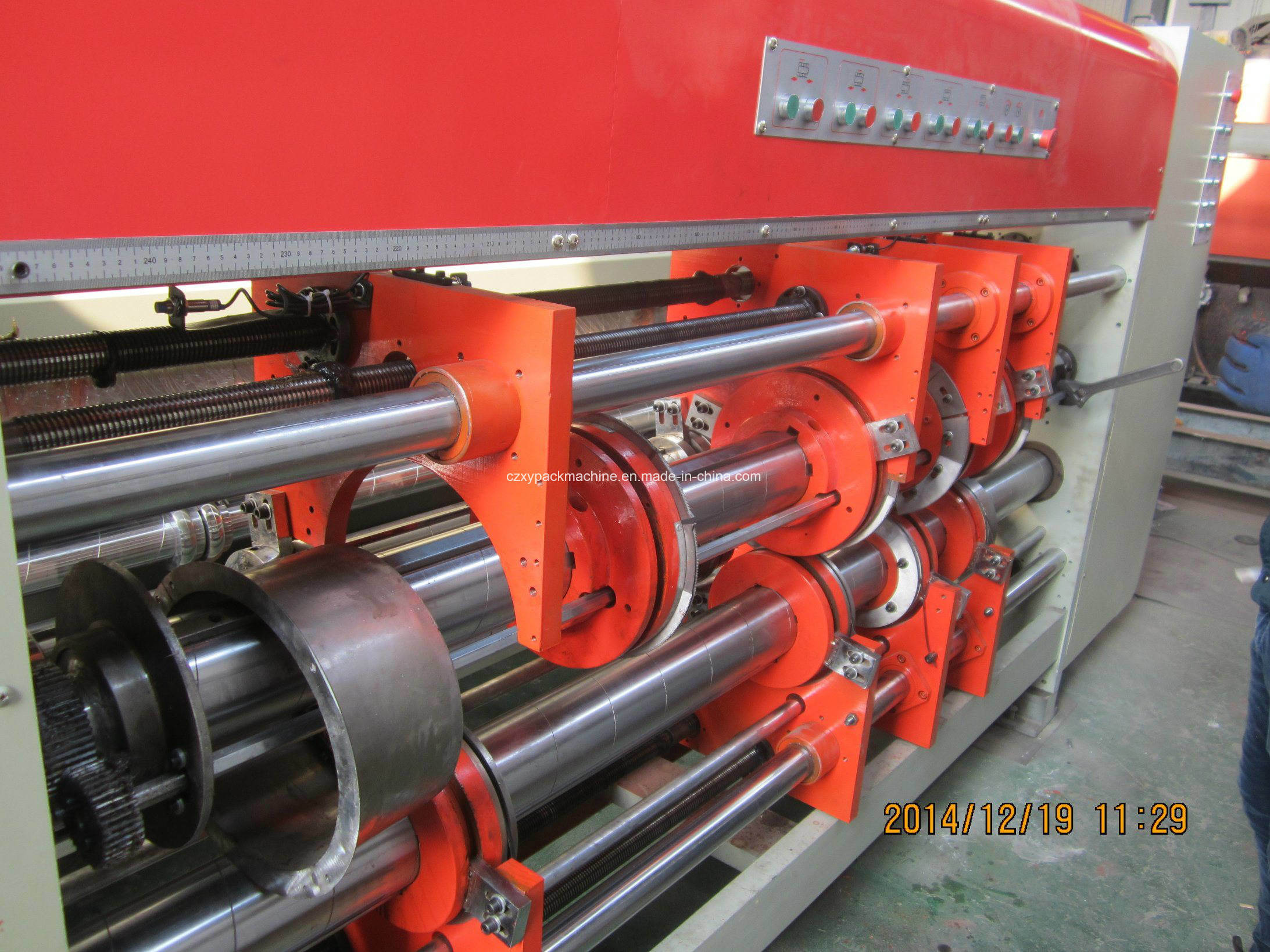 Lead Edge Feeding Two Color Printer Slotter Die Cutter Machine