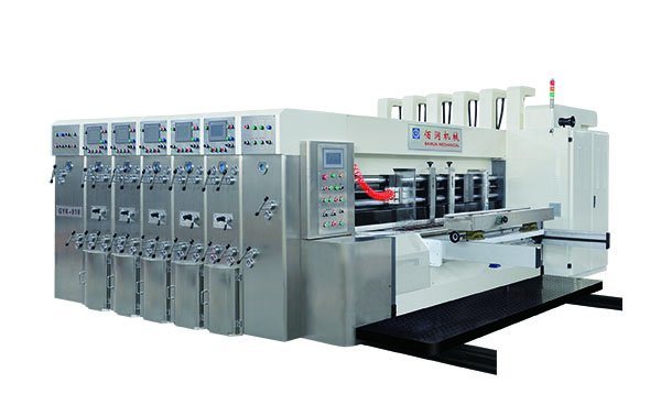 Four Color Flexo Printing Slotting&Rotary Die Cutting Machine