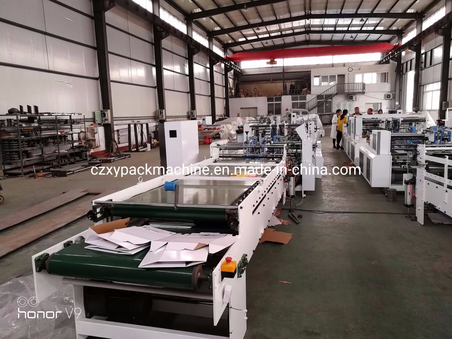Full Automatic Offset Corrugated Box Crash Lock Bottom Folder Gluer Machine