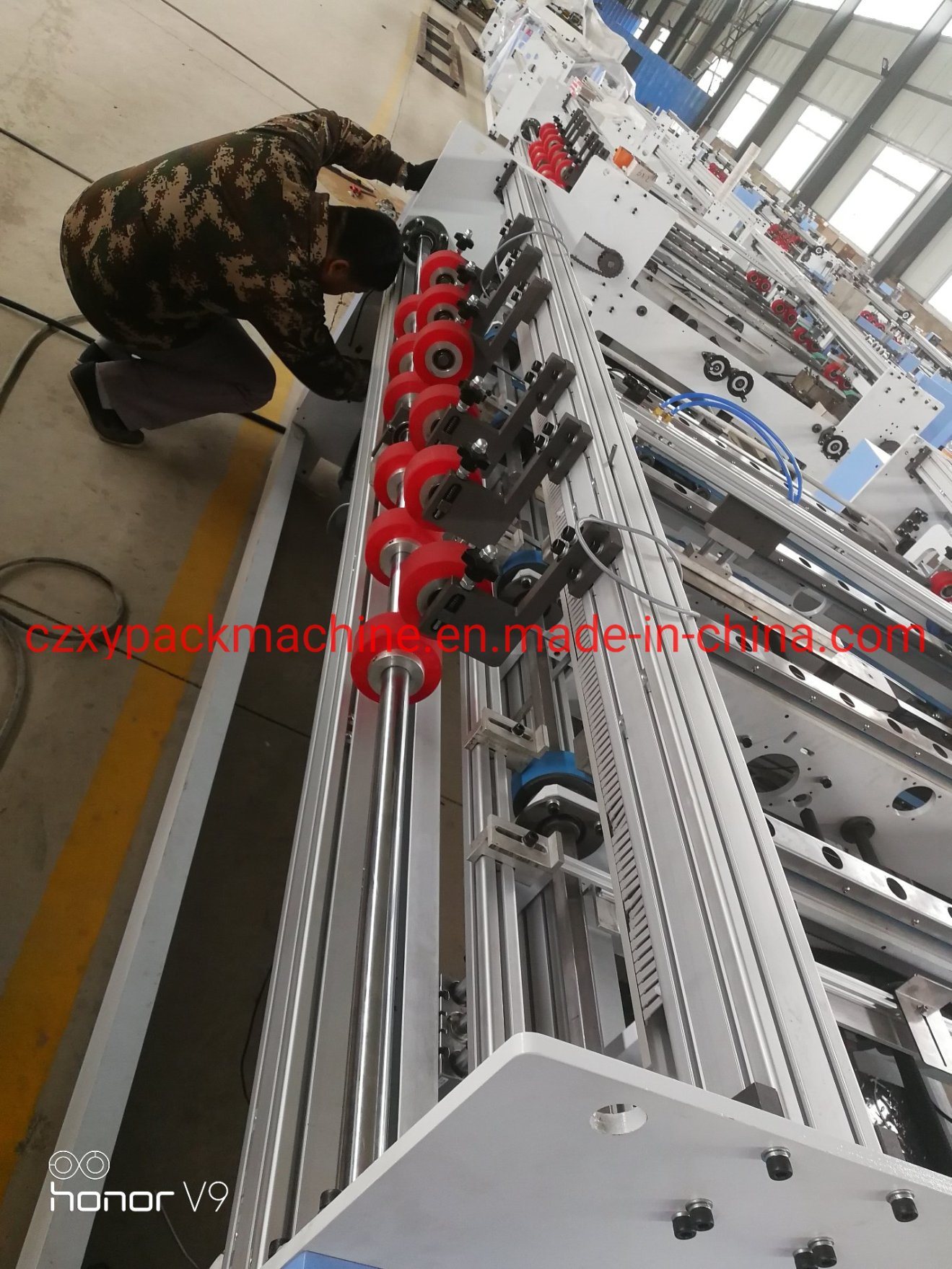 Automatic Double Pieces Folder Gluer Machine for 3ply Corrugated Offset Box