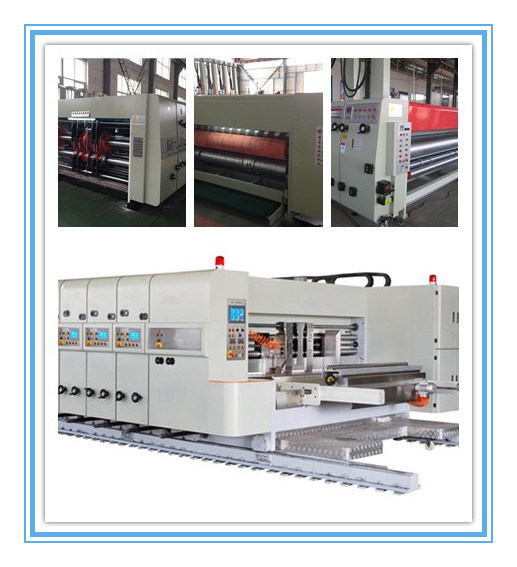 4color Flexo Printing Slotting Machine with Rotary Die Cutting