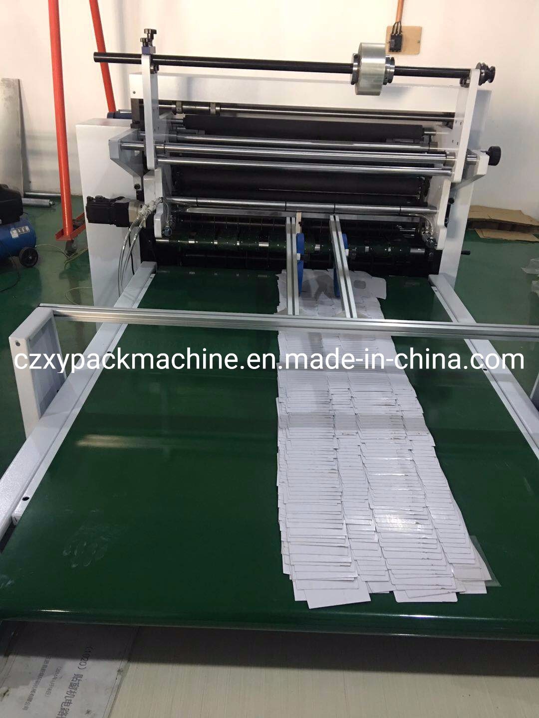 Automatic Napkin Box Milk Box Cardboard Making Window Patching Machine
