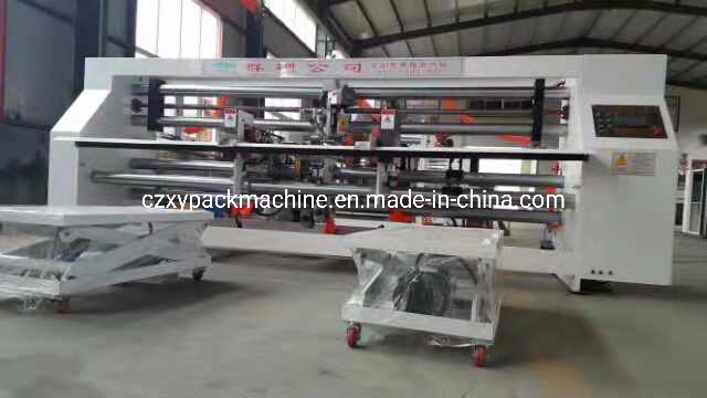 Double Servo Double Head Colorful Box Stitching Machine with Conveyor
