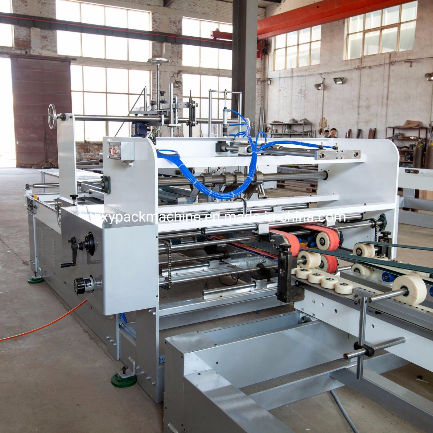 3ply 5ply Corrugated Cardboard Carton Box Folding Gluing Folder Gluer Making Machine