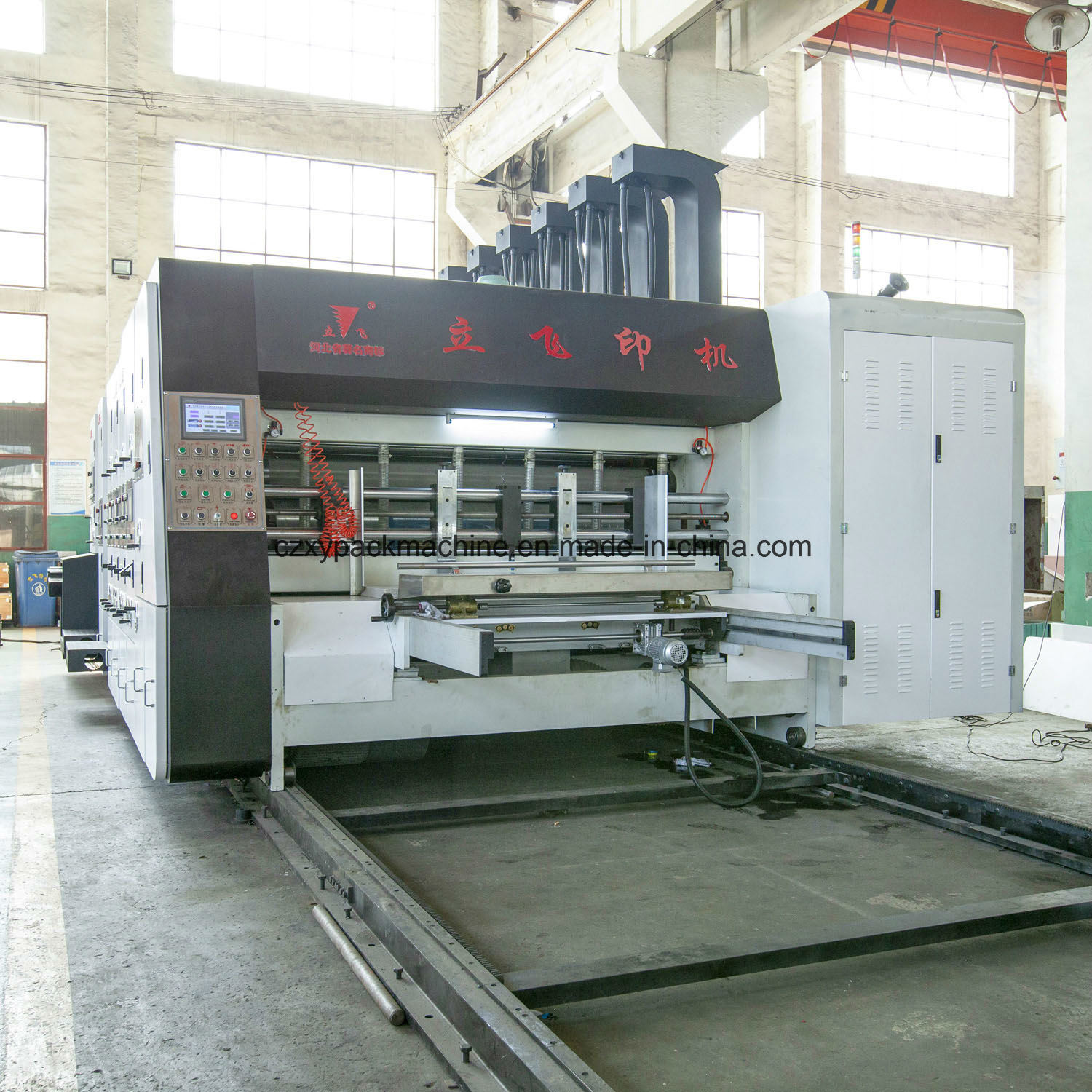 Four Colors Carton Box Making Printing Machine with Slotter and Die Cutter