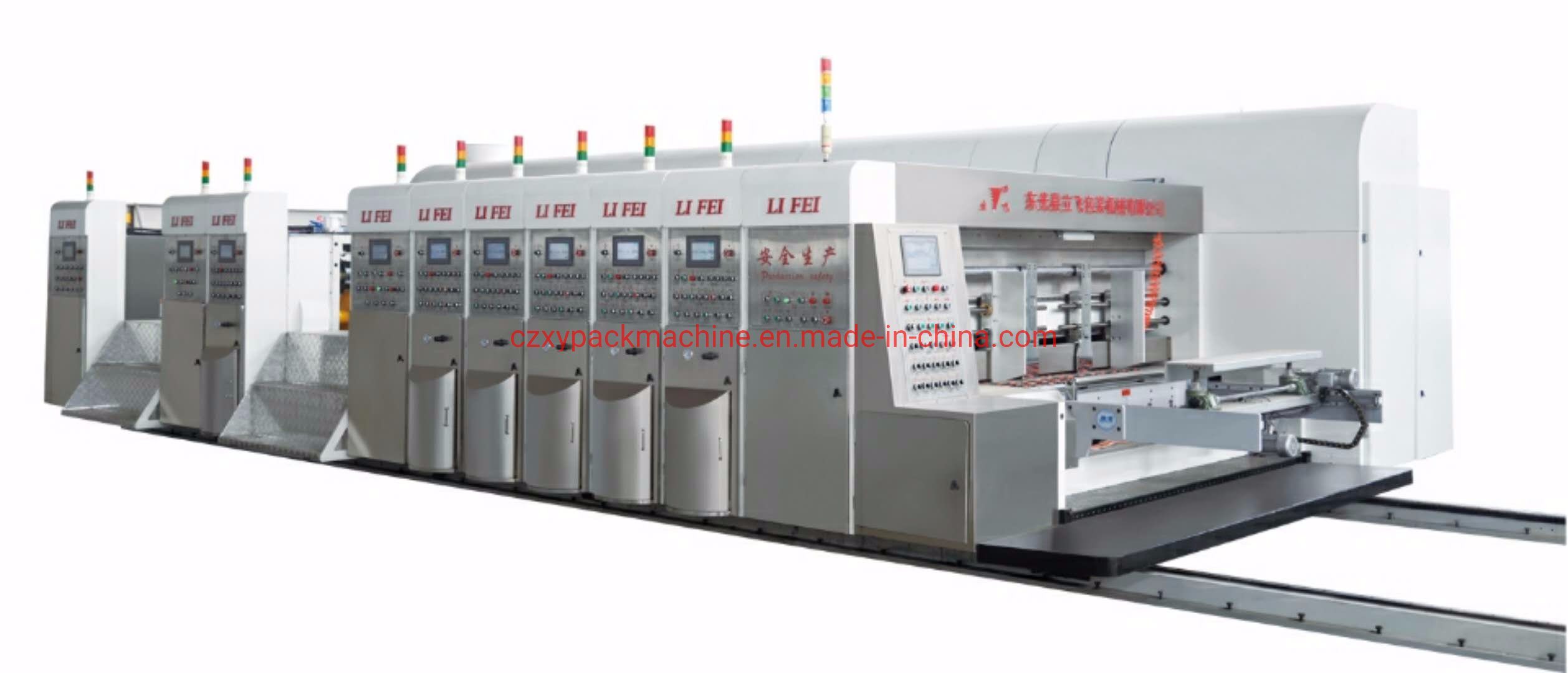 High Speed Flexo Paper Carton Plate Printing Die Cutter Machine with Drying