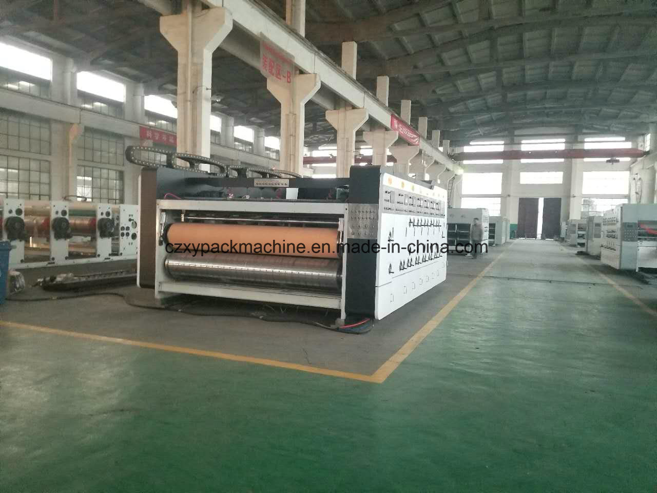 High Definition Fully Automatic Carton Multicolors Flexo Printing Machine with Stacking Machine
