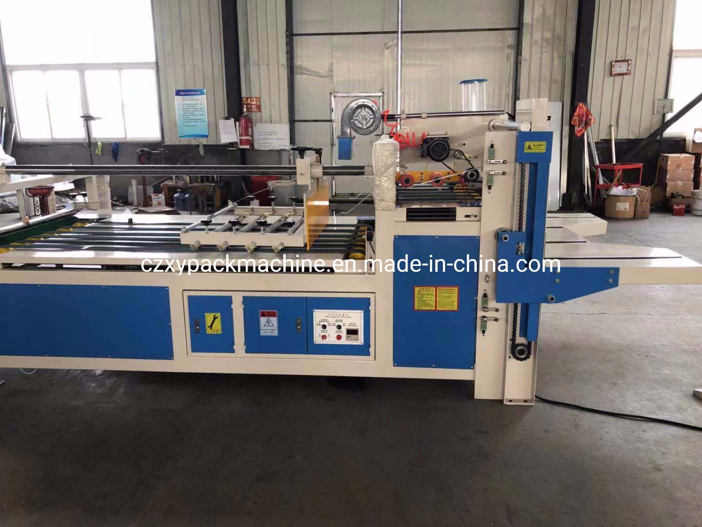 Semi-Automatic 3layer Corrugated Box Folding Gluing Machine