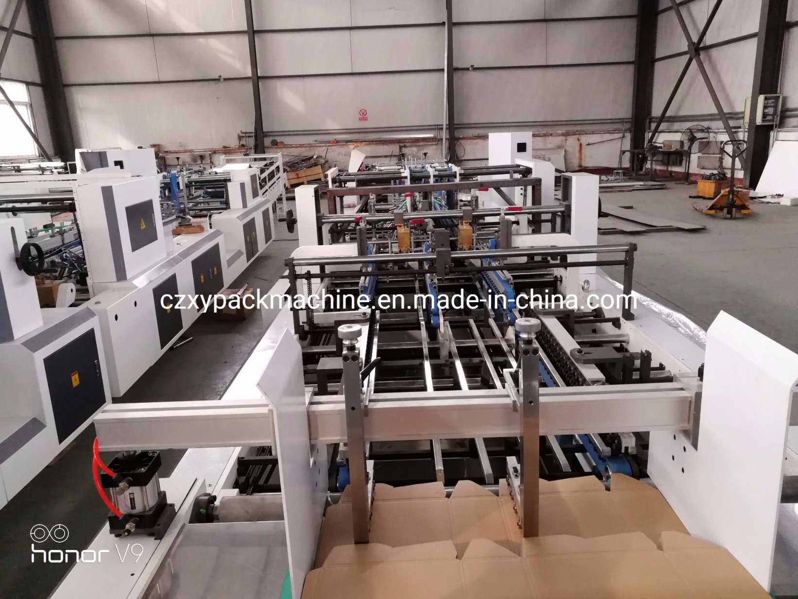 Full Automatic Offset Corrugated Box Crash Lock Bottom Folder Gluer Machine